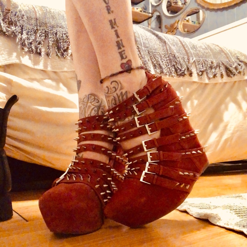 Spike Zip Jeffrey Campbell Wedges